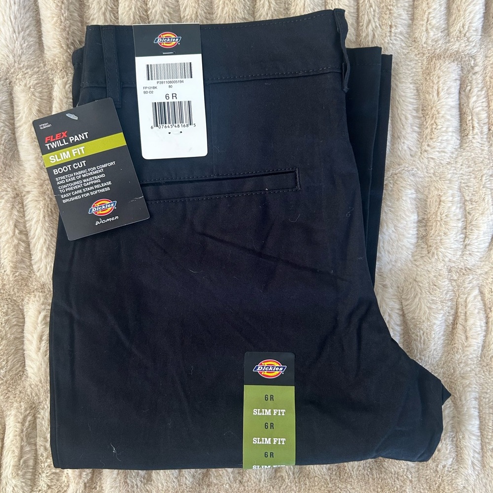 Dickies Black Flex Twill Slim Fit Pants